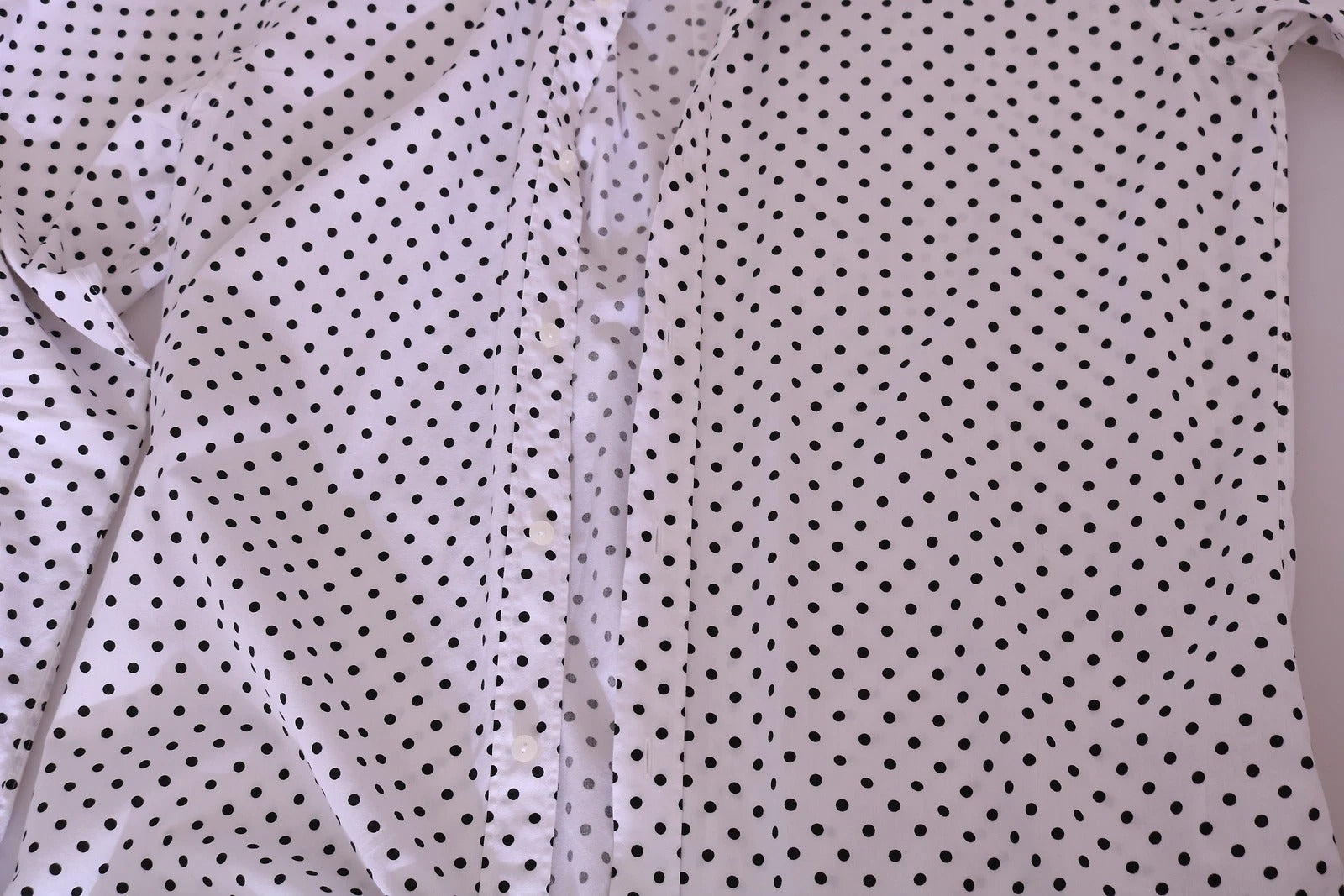 Dolce & Gabbana White Polka Dot Dress Formal MARTINI Shirt